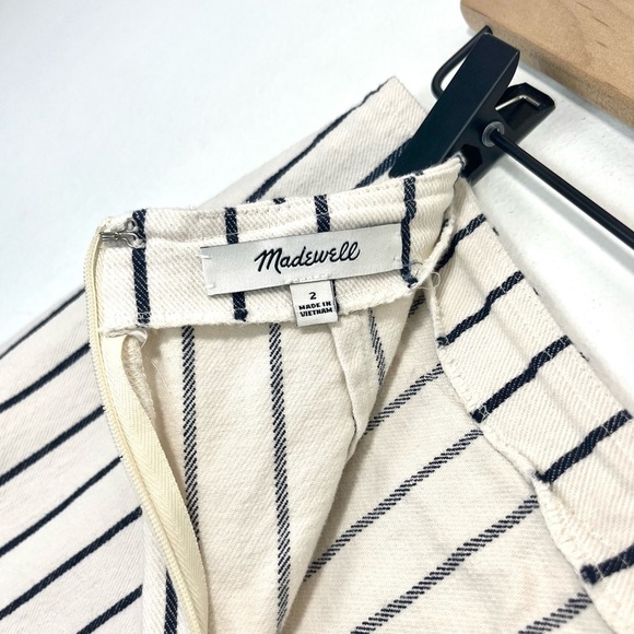 Madewell Stripe Wrap Mini Skirt Size 2 - Picture 9 of 12